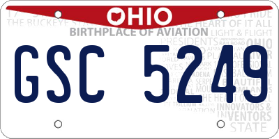 OH license plate GSC5249