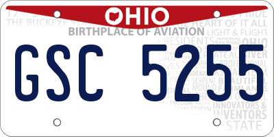 OH license plate GSC5255