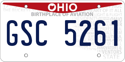 OH license plate GSC5261