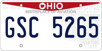 OH license plate GSC5265