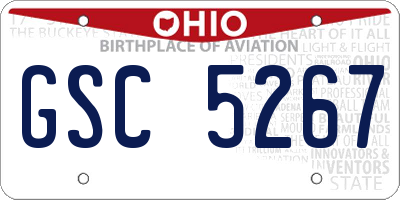 OH license plate GSC5267