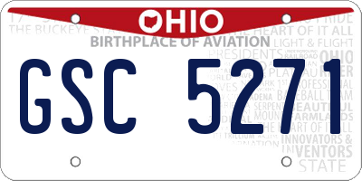 OH license plate GSC5271