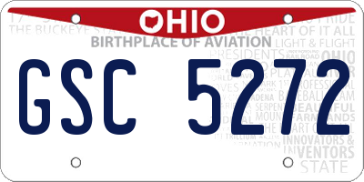 OH license plate GSC5272