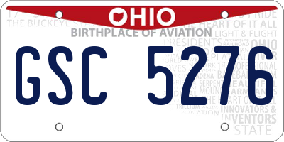 OH license plate GSC5276