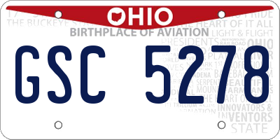 OH license plate GSC5278