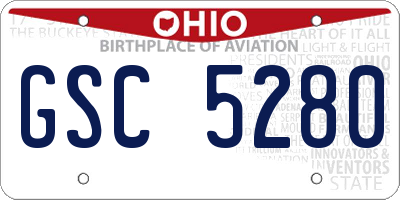 OH license plate GSC5280