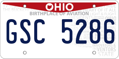 OH license plate GSC5286