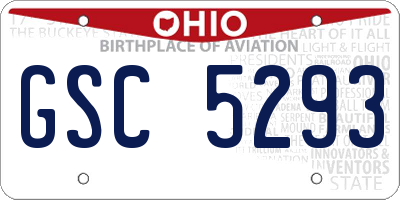 OH license plate GSC5293