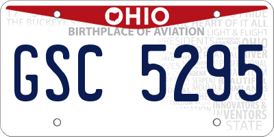 OH license plate GSC5295