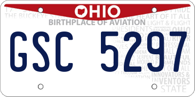 OH license plate GSC5297