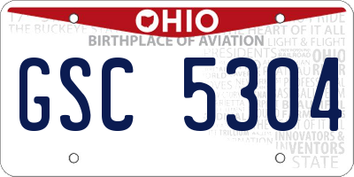 OH license plate GSC5304