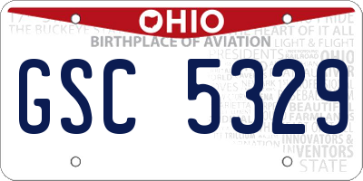 OH license plate GSC5329