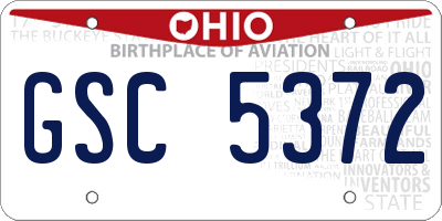 OH license plate GSC5372