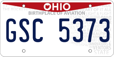 OH license plate GSC5373