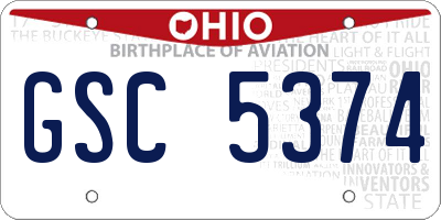 OH license plate GSC5374