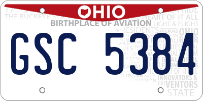 OH license plate GSC5384