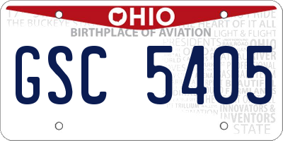 OH license plate GSC5405