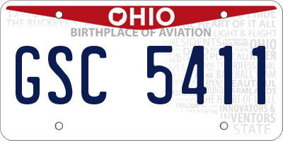 OH license plate GSC5411