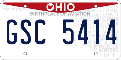 OH license plate GSC5414