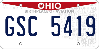 OH license plate GSC5419