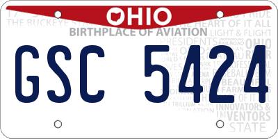 OH license plate GSC5424