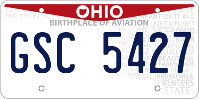 OH license plate GSC5427