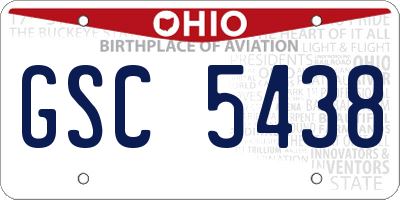 OH license plate GSC5438