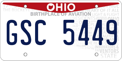 OH license plate GSC5449