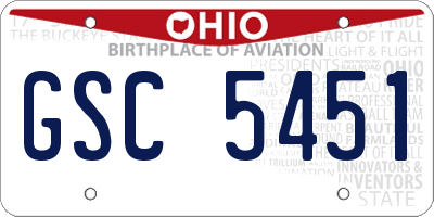 OH license plate GSC5451