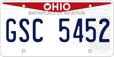 OH license plate GSC5452