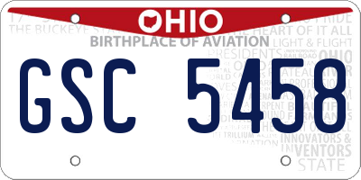 OH license plate GSC5458