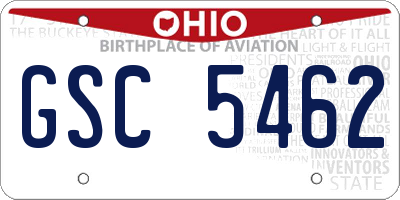 OH license plate GSC5462