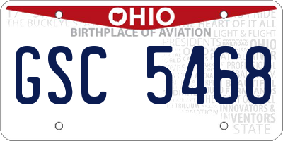 OH license plate GSC5468