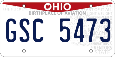 OH license plate GSC5473