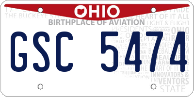 OH license plate GSC5474