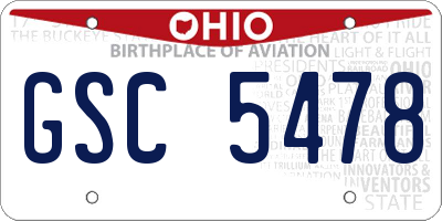 OH license plate GSC5478