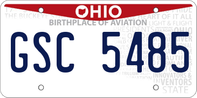 OH license plate GSC5485