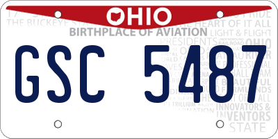 OH license plate GSC5487