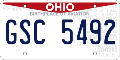 OH license plate GSC5492