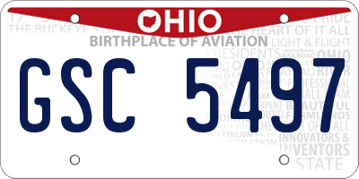 OH license plate GSC5497