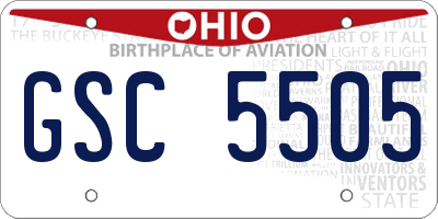 OH license plate GSC5505