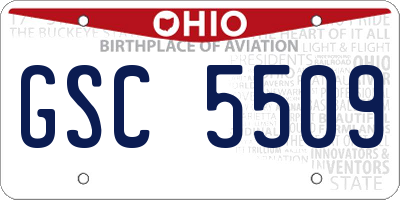 OH license plate GSC5509