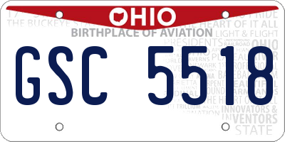 OH license plate GSC5518