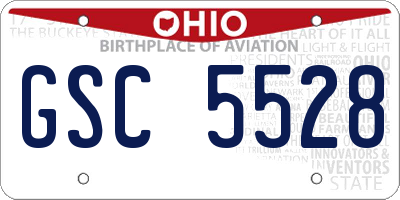 OH license plate GSC5528