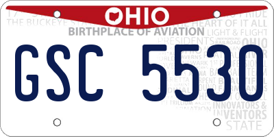 OH license plate GSC5530