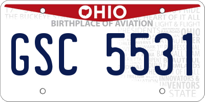 OH license plate GSC5531