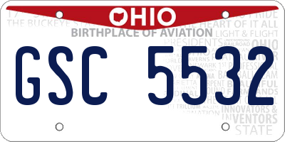 OH license plate GSC5532