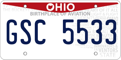 OH license plate GSC5533