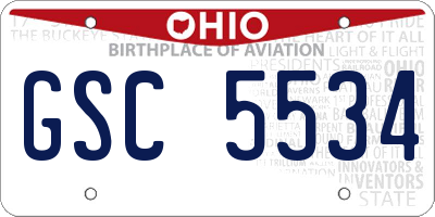 OH license plate GSC5534