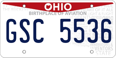 OH license plate GSC5536